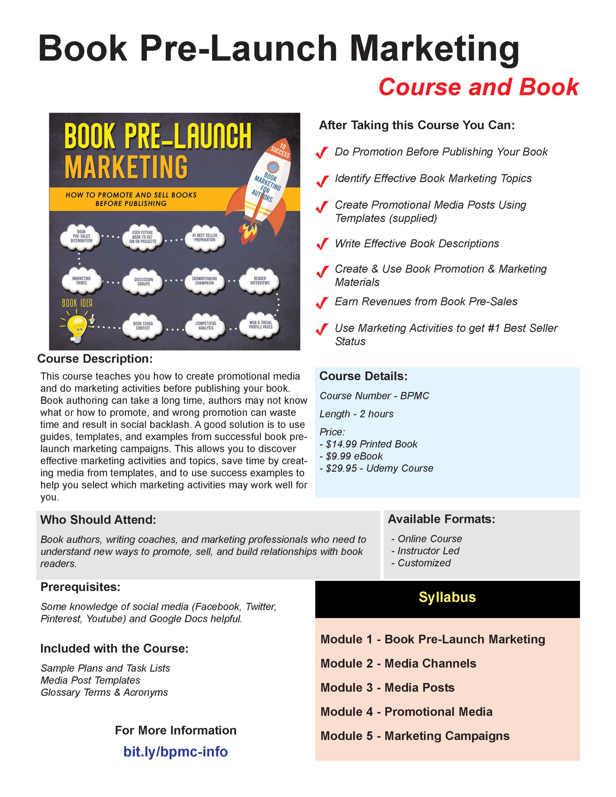 Book Pre-Launch Marketing Book and Course