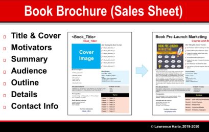 Book Pre-Launch Brochure Sales Sheet