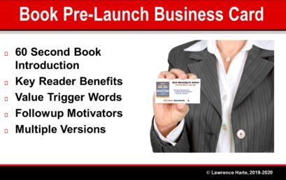 Book Pre-Launch Business Card