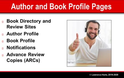 Book Pre-Launch Marketing Author and Book Profile Pages