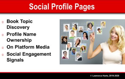 Book Pre-Launch Marketing Social Profile Pages